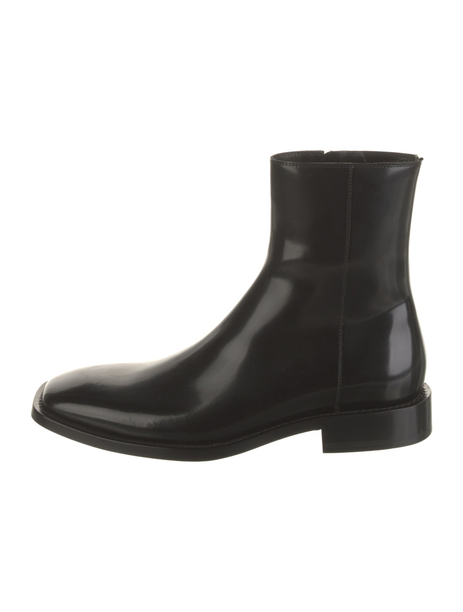 Balenciaga Patent Leather Chelsea Boots