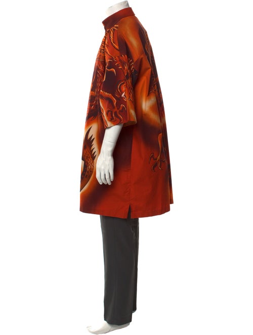 Balenciaga 2017 Graphic Print Dress Shirt