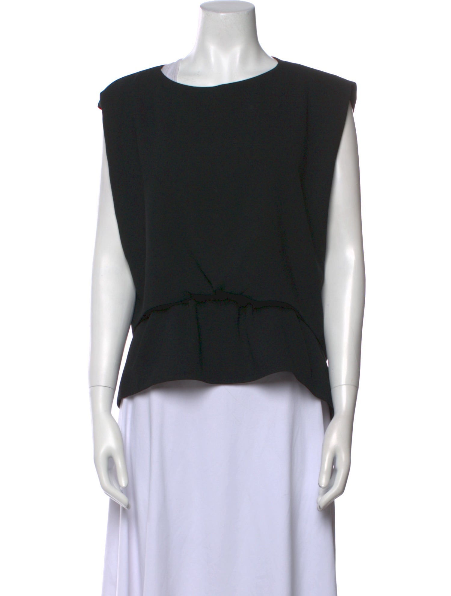 Balenciaga 2015 Bateau Neckline Top