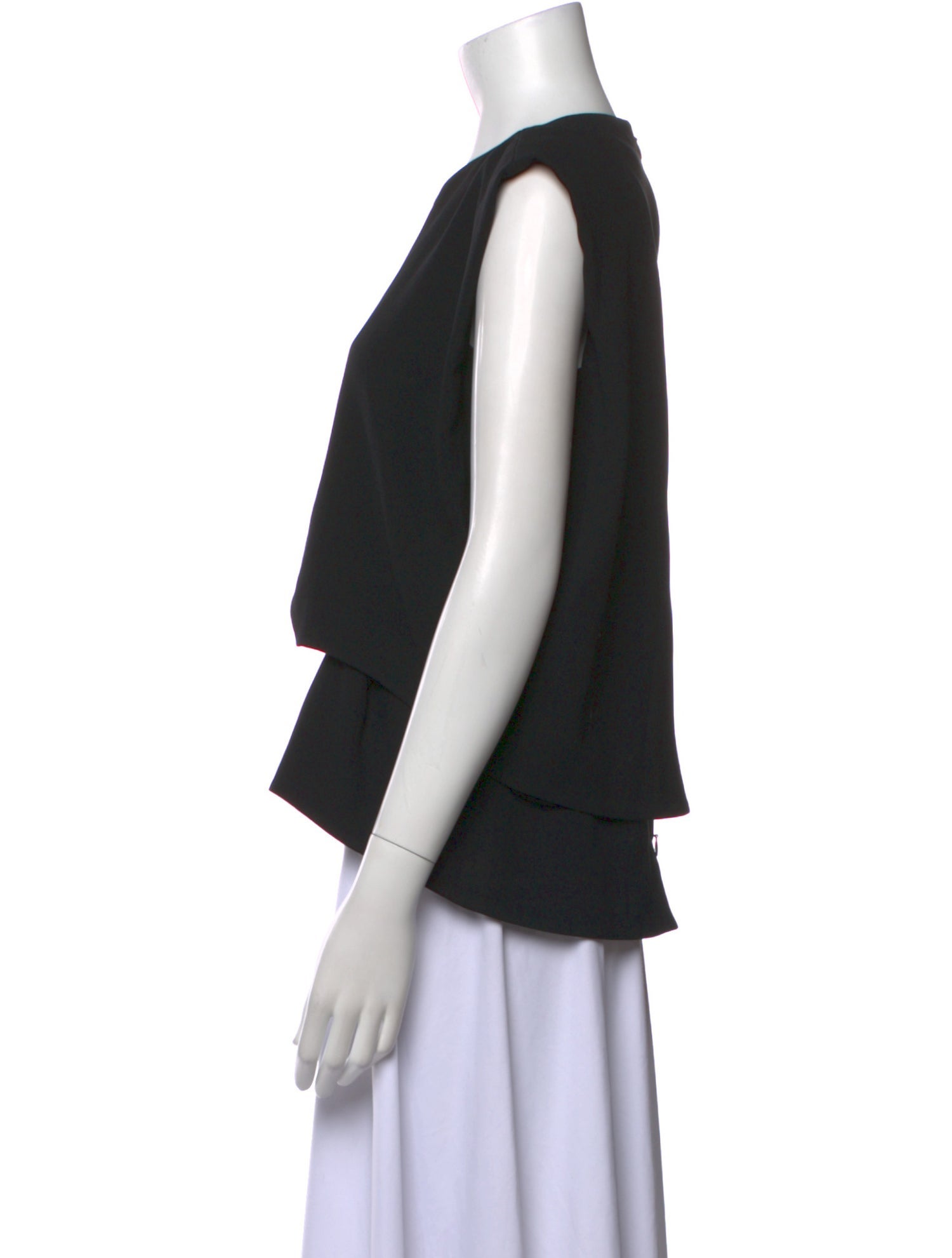 Balenciaga 2015 Bateau Neckline Top