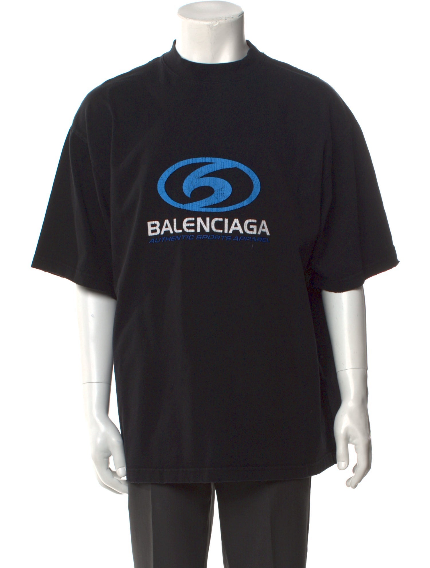 Balenciaga Graphic Print Crew Neck T-Shirt