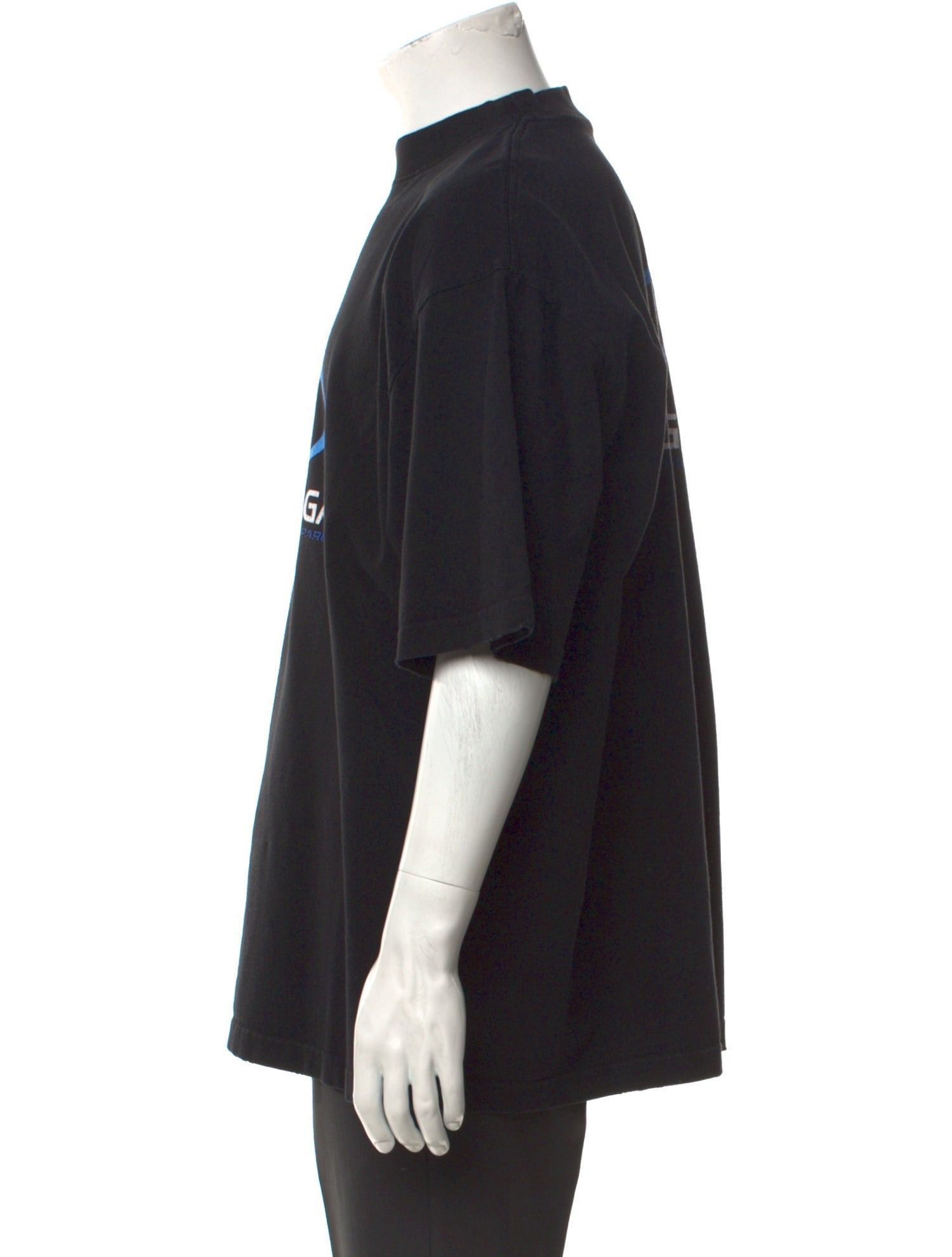 Balenciaga Graphic Print Crew Neck T-Shirt