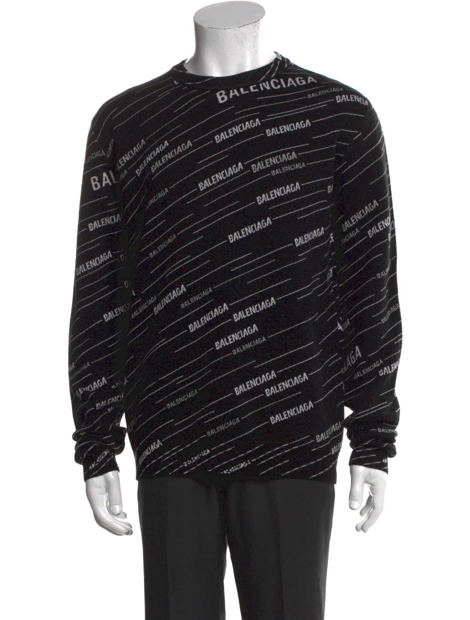 Balenciaga 2018 Signature Logo Sweatshirt