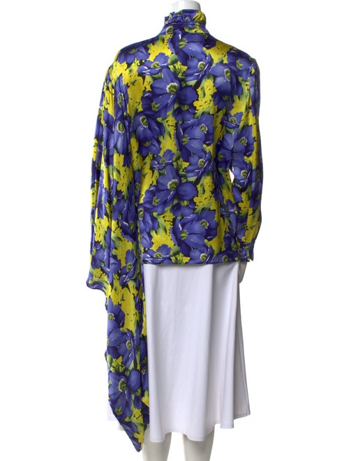 Balenciaga 2017 Silk Button-Up Top