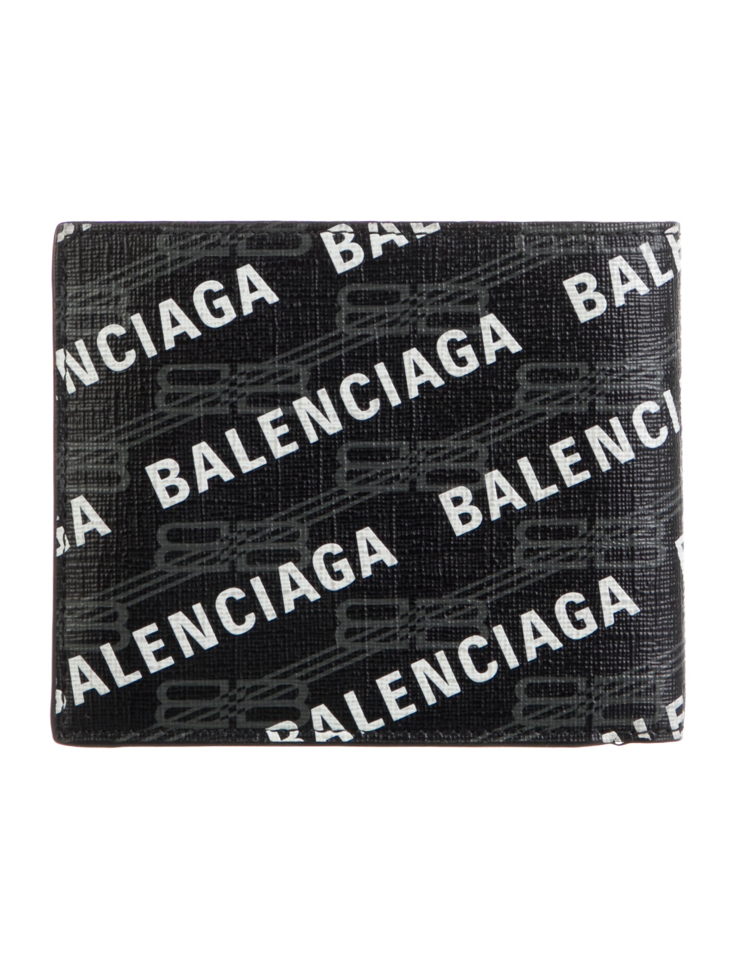 Balenciaga 2024 Signature Logo Bifold Wallet