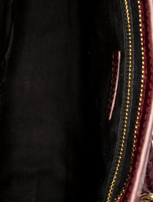 Balenciaga Embossed Leather Motocross Metallic Edge City S Bag