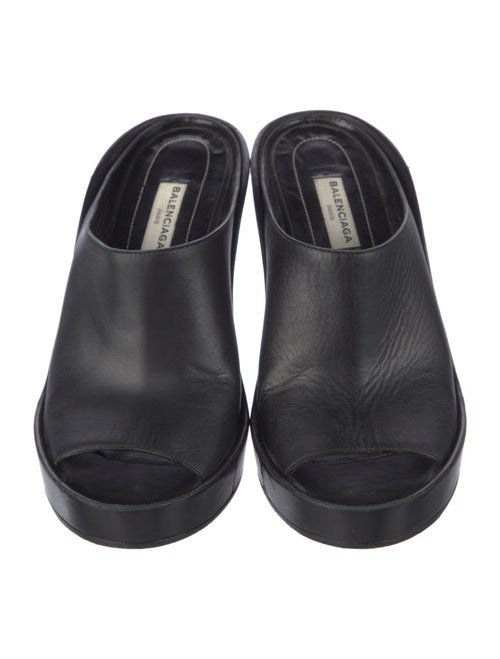 Balenciaga Leather Slides
