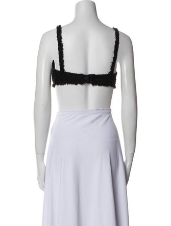 Balenciaga 2023 Tweed Crop Top