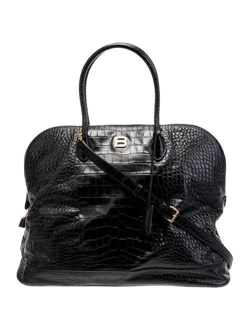 Balenciaga Embossed Leather Ville Large