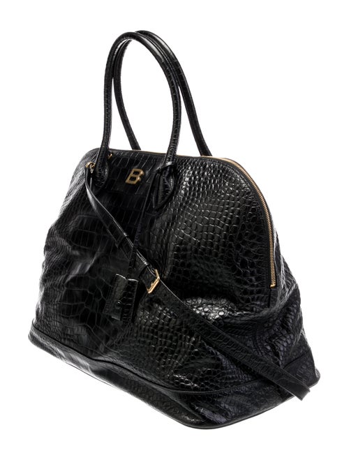 Balenciaga Embossed Leather Ville Large