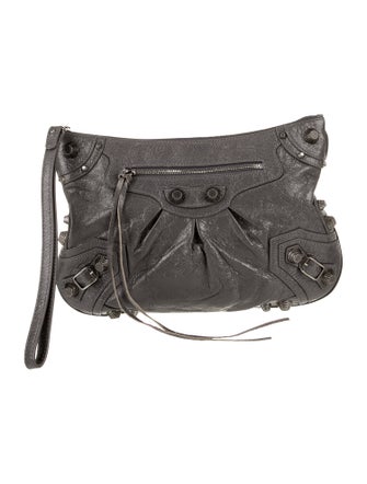 Balenciaga Leather Clutch 2022