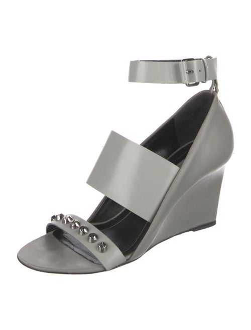 Balenciaga Leather Studded Accents Sandals