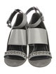 Balenciaga Leather Studded Accents Sandals