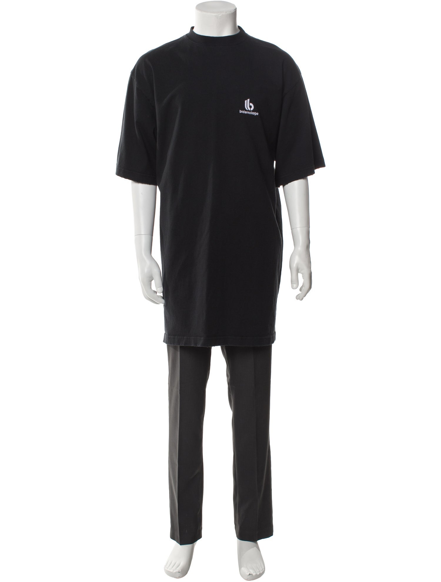 Balenciaga Graphic Print Crew Neck T-Shirt