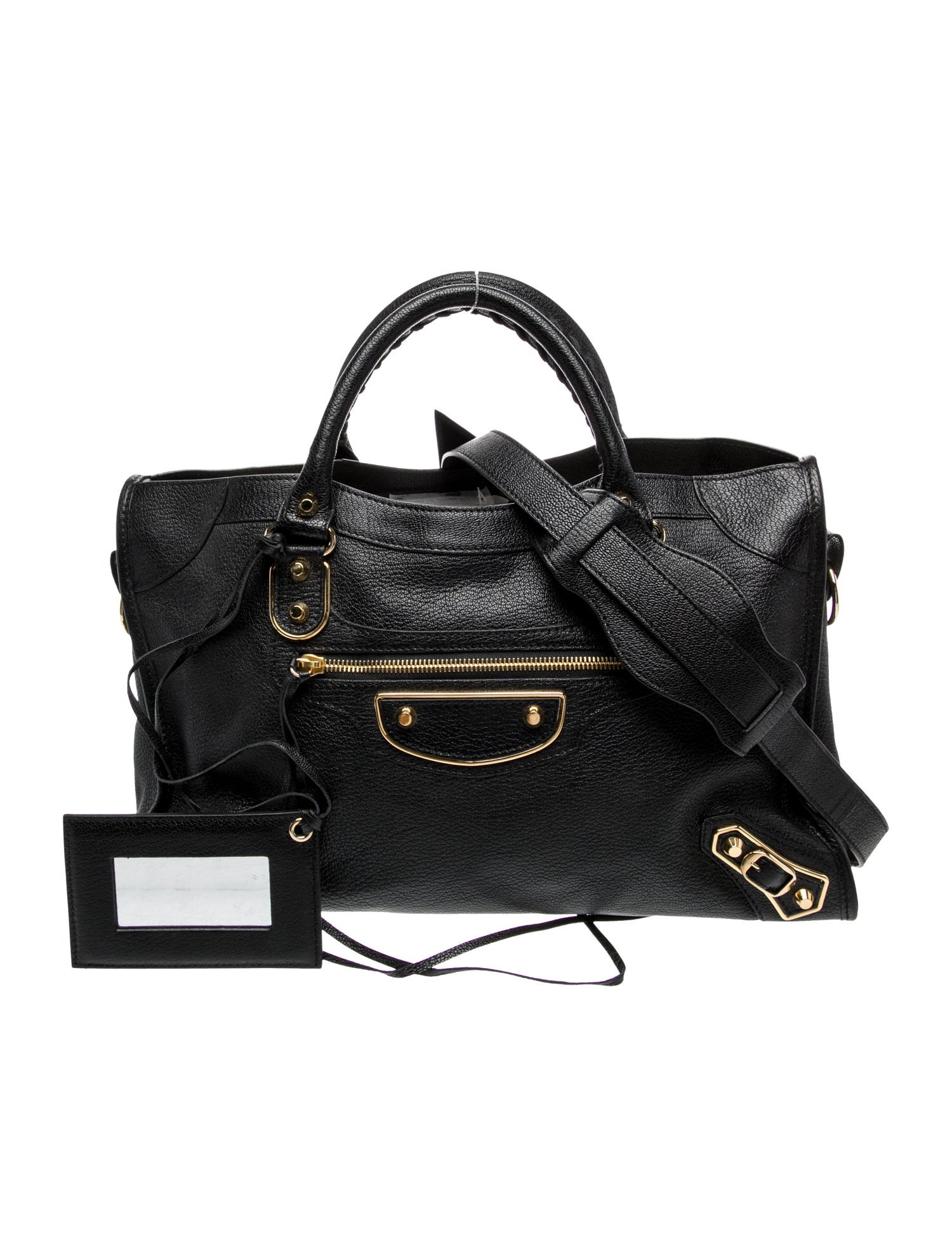 Balenciaga Leather Motocross City Metallic Edge