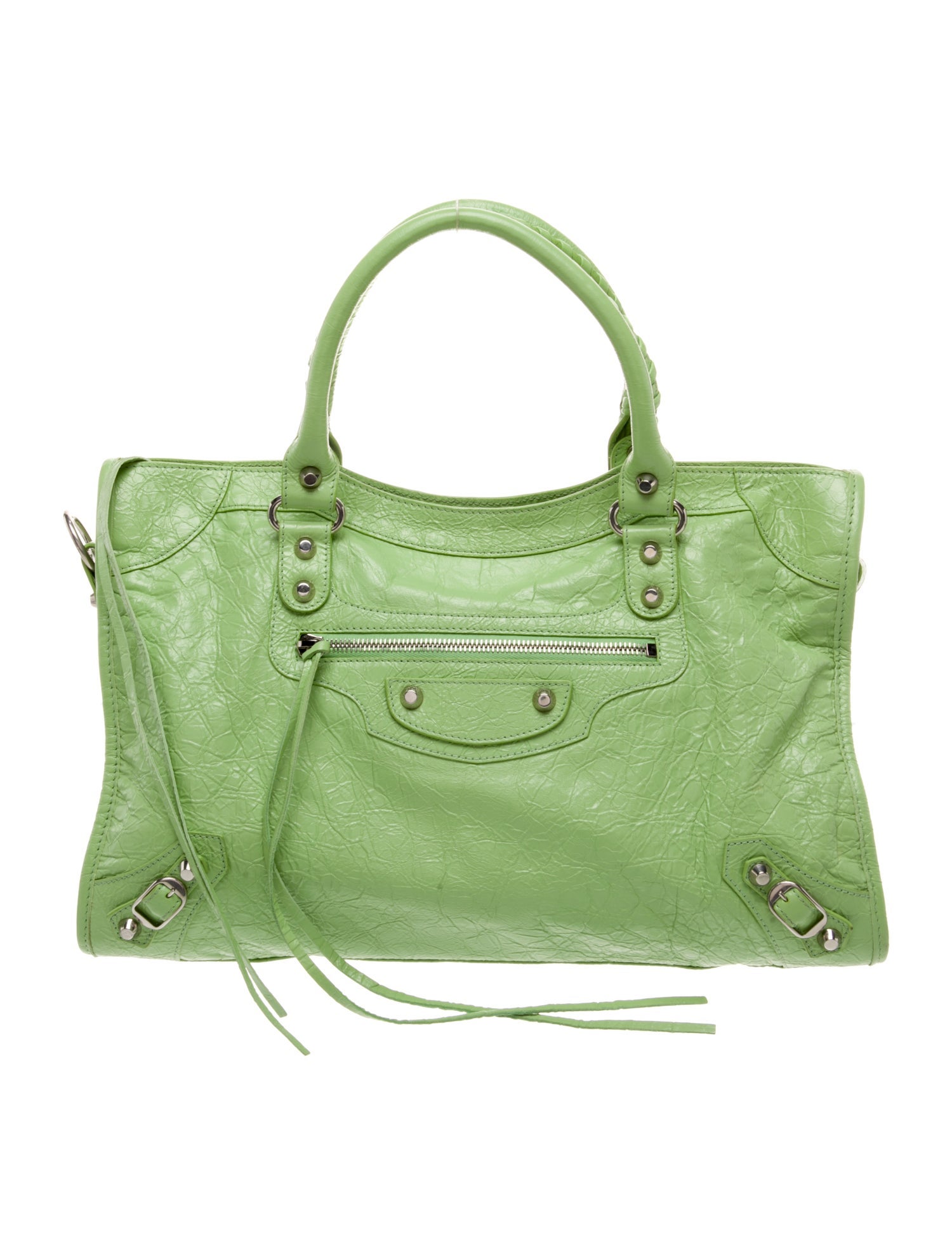 Balenciaga Leather Motocross Classic City Medium