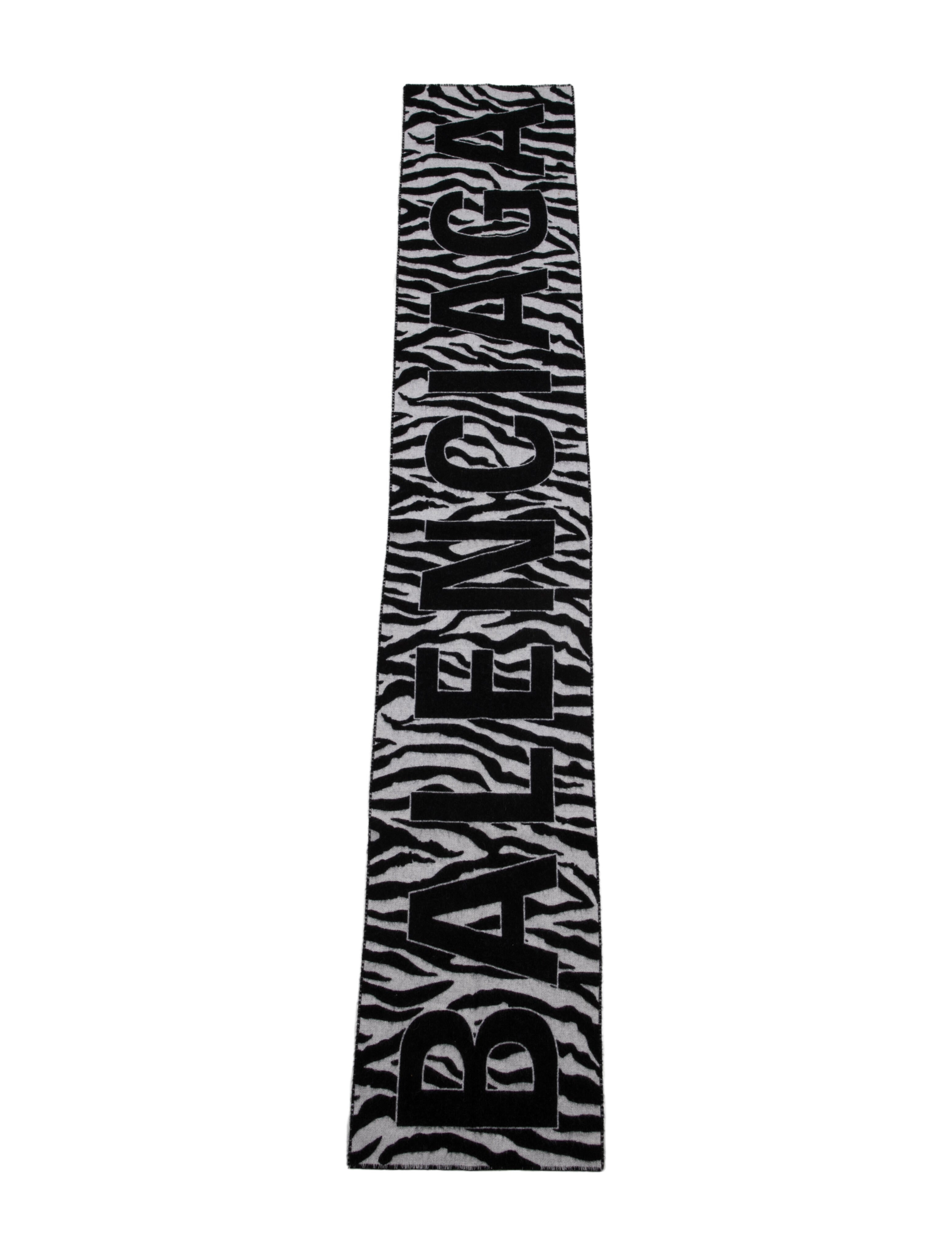 Balenciaga Wool Printed Scarf