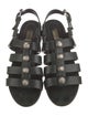 Balenciaga Leather Studded Accents Gladiator Sandals