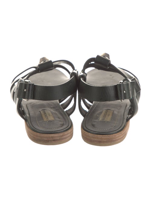 Balenciaga Leather Studded Accents Gladiator Sandals