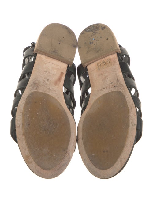 Balenciaga Leather Studded Accents Gladiator Sandals