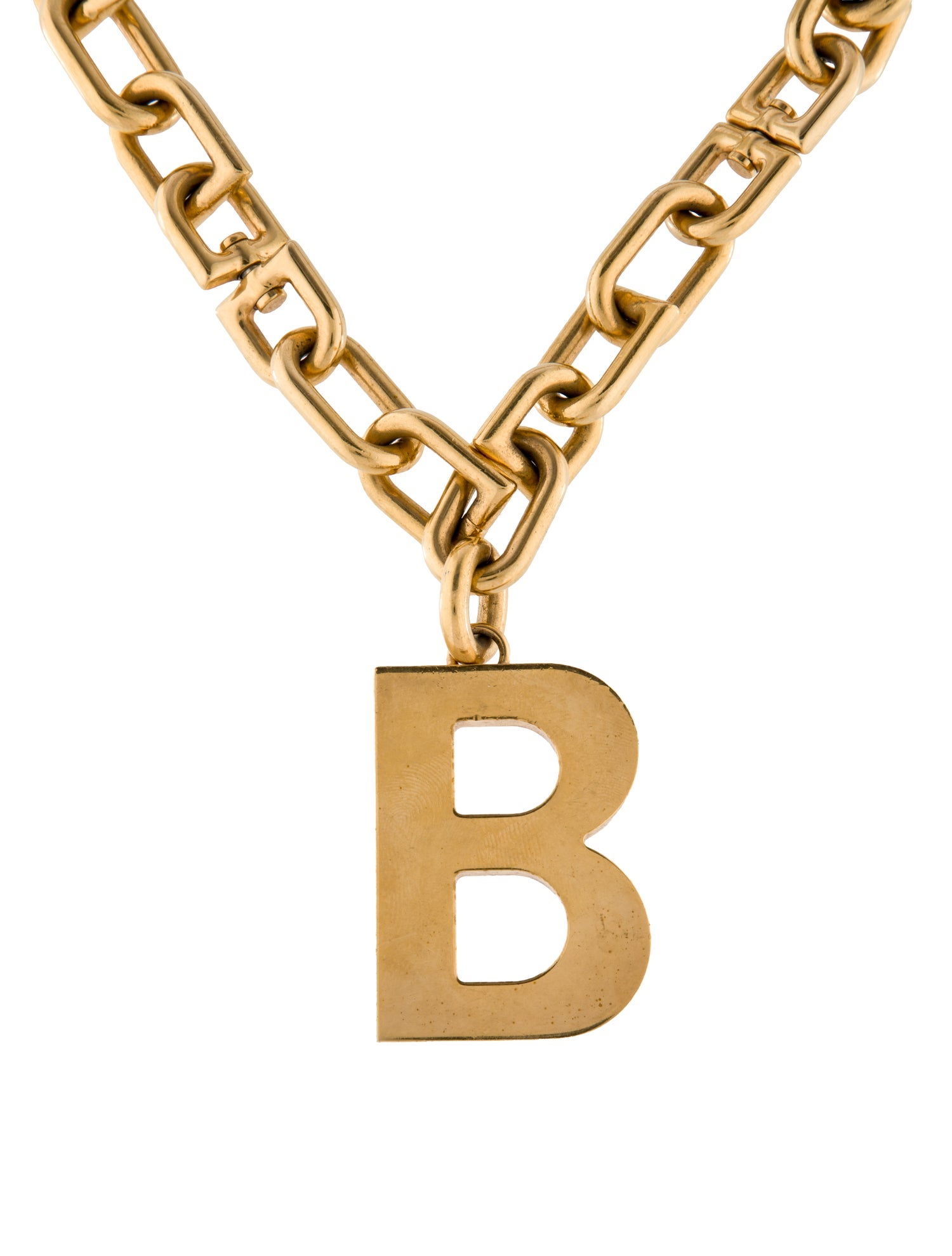 Balenciaga Balenciaga B Chain Pendant Necklace