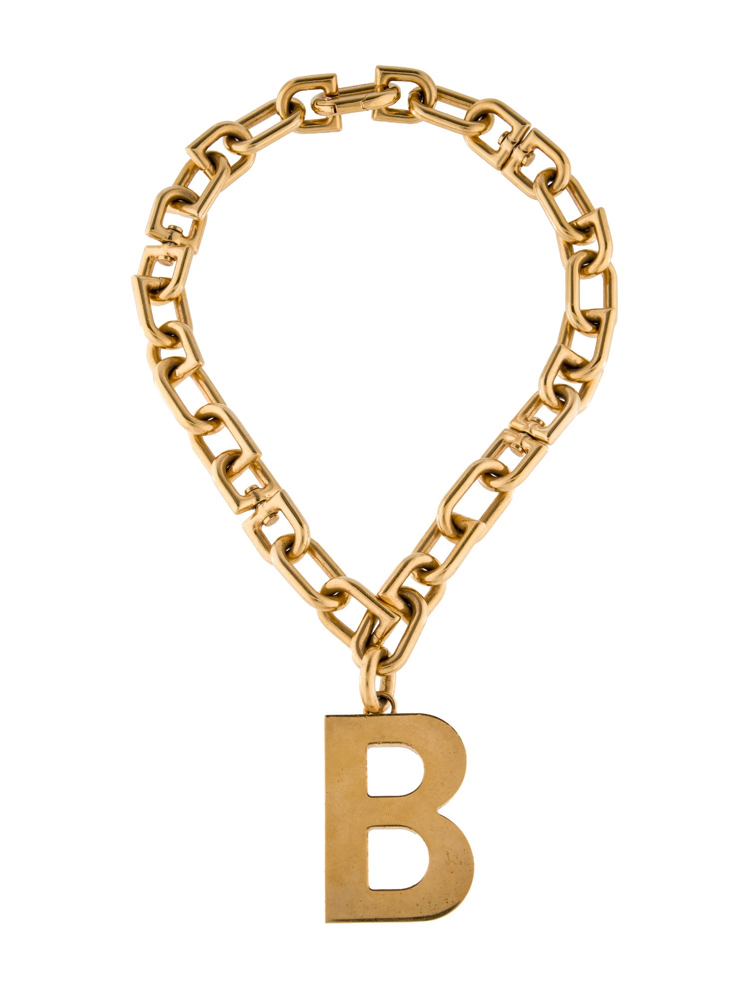 Balenciaga Balenciaga B Chain Pendant Necklace