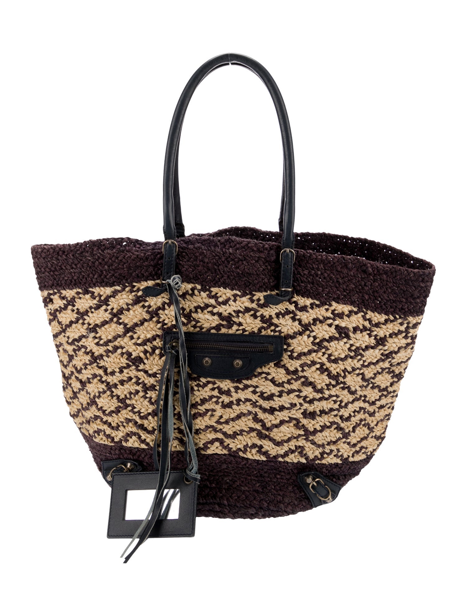 Balenciaga Raffia Panier