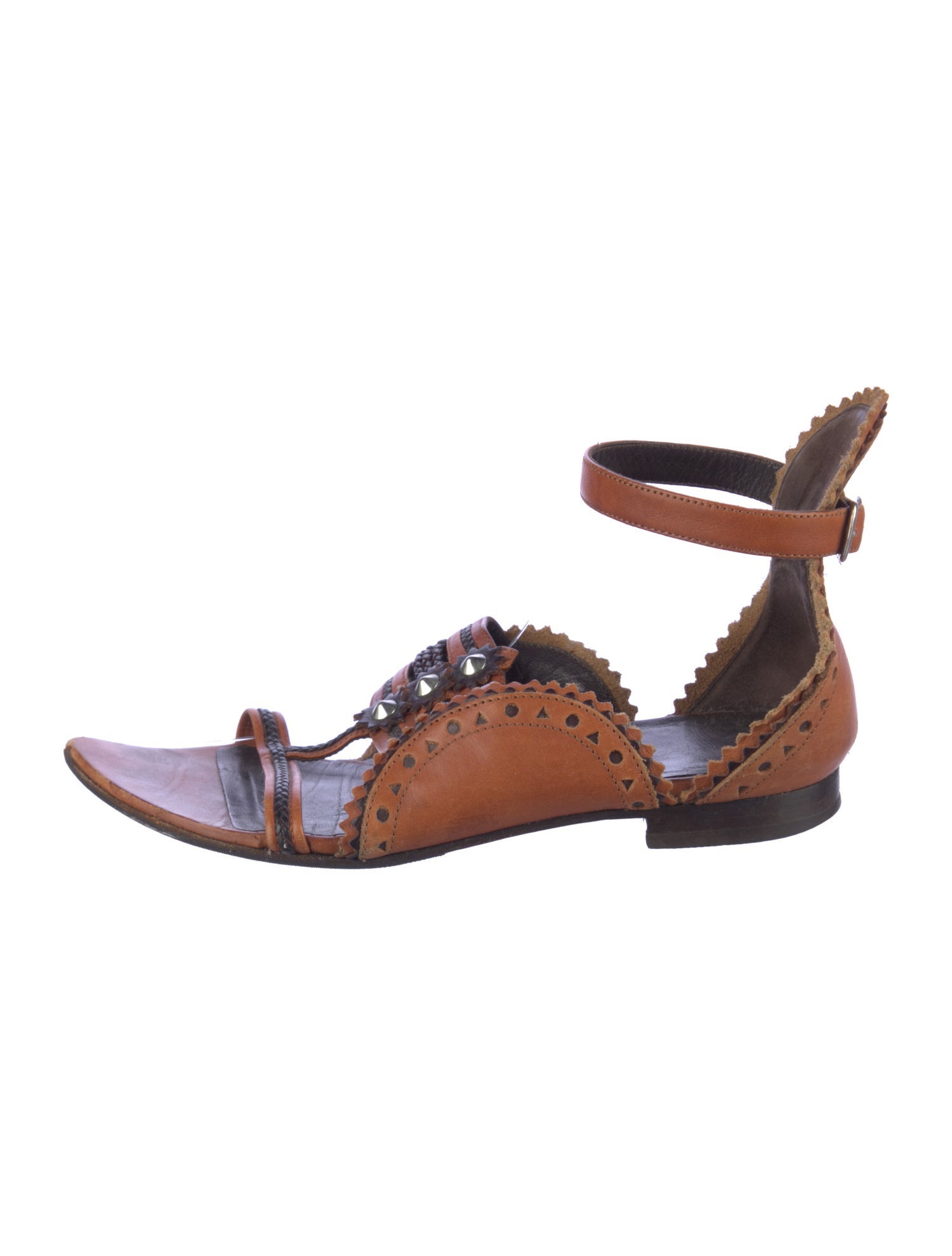 Balenciaga Leather Gladiator Sandals