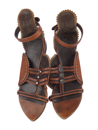 Balenciaga Leather Gladiator Sandals