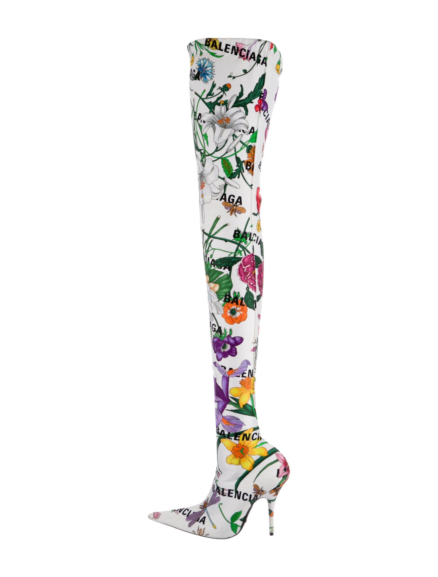 Gucci x Balenciaga Flora Print Boots w/ Tags