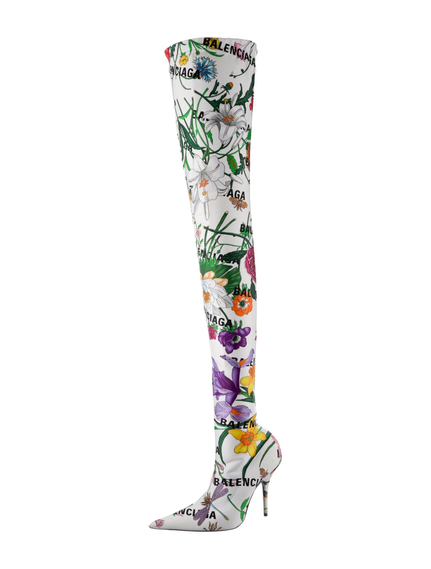 Gucci x Balenciaga Flora Print Boots w/ Tags