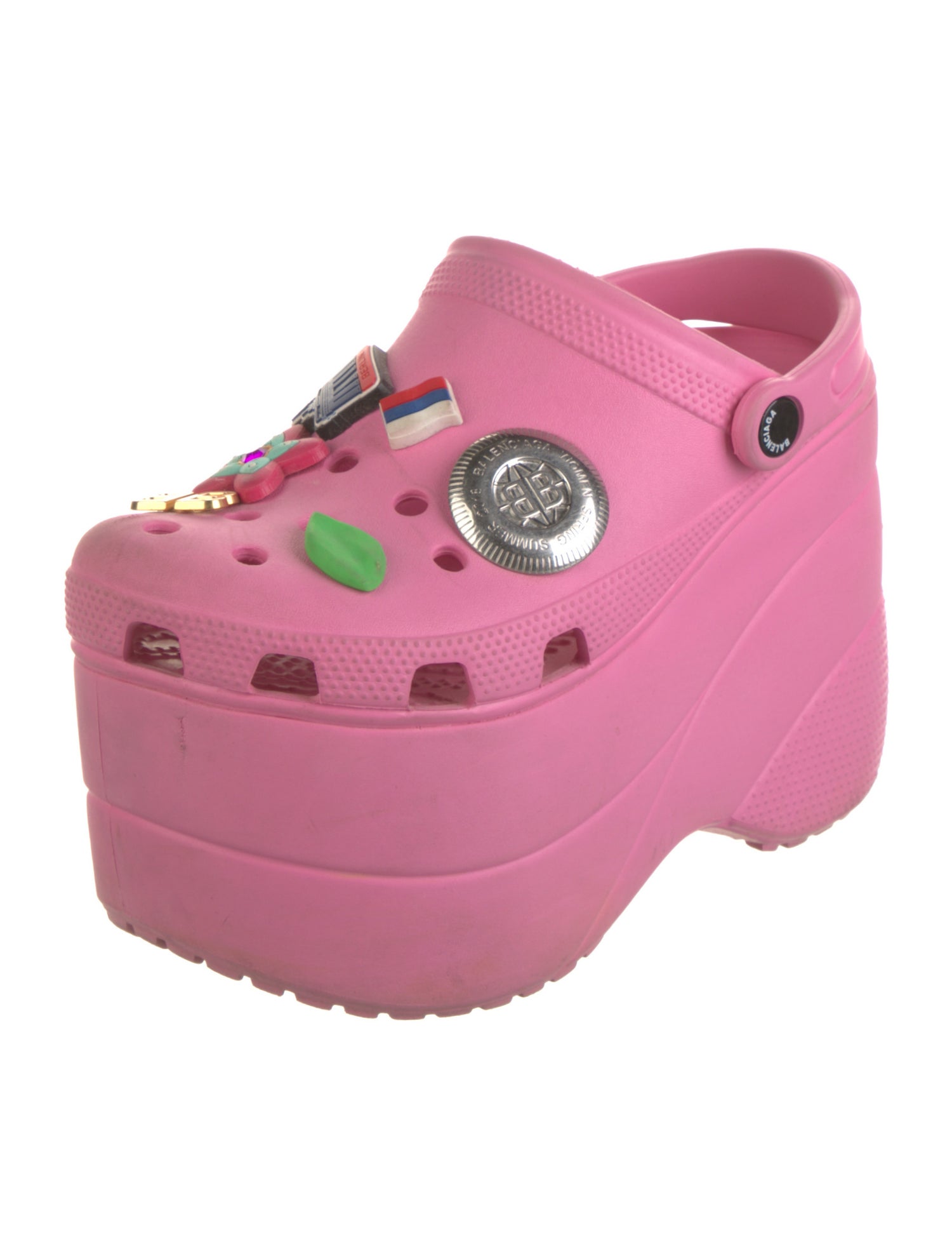 Balenciaga Rubber Studded Accents Mules