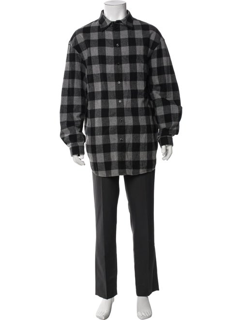 Balenciaga 2019 Plaid Print Shirt