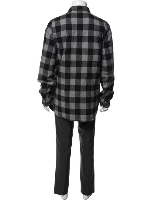 Balenciaga 2019 Plaid Print Shirt
