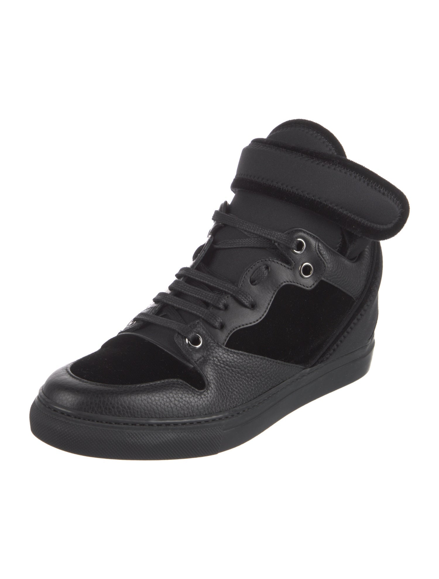 Balenciaga Leather Wedge Sneakers