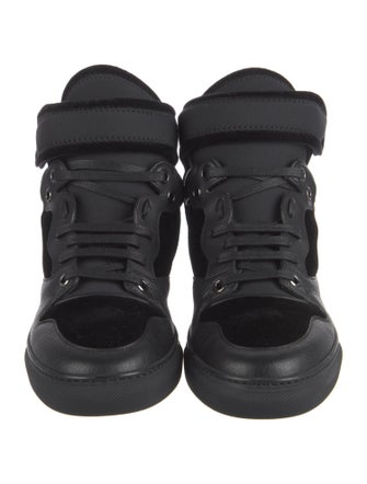 Balenciaga Leather Wedge Sneakers