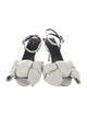 Balenciaga Leather Bow Accents Sandals
