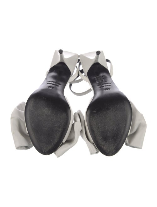 Balenciaga Leather Bow Accents Sandals