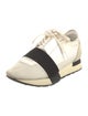 Balenciaga Leather Colorblock Pattern Athletic Sneakers