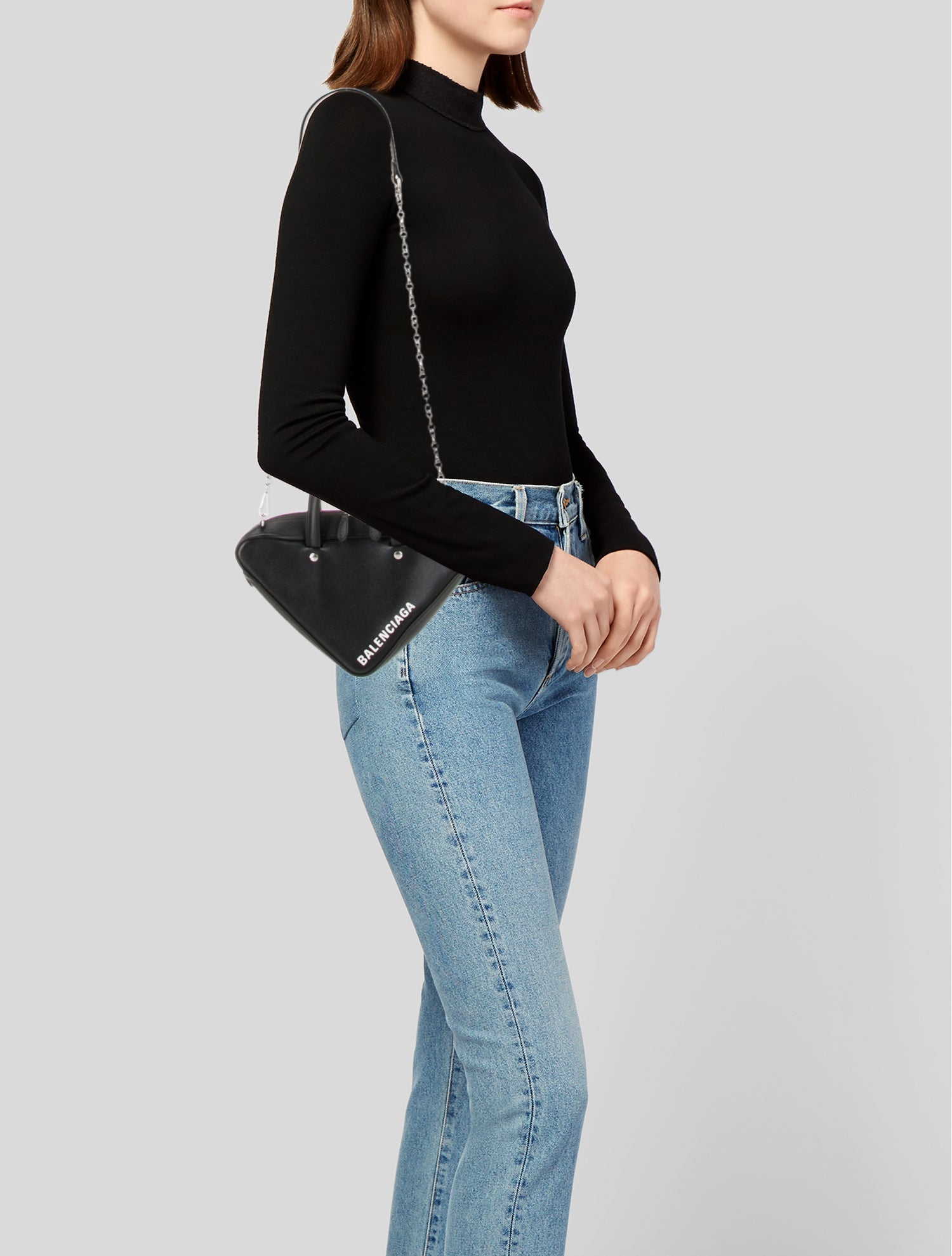 Balenciaga Leather Top Handle Bag