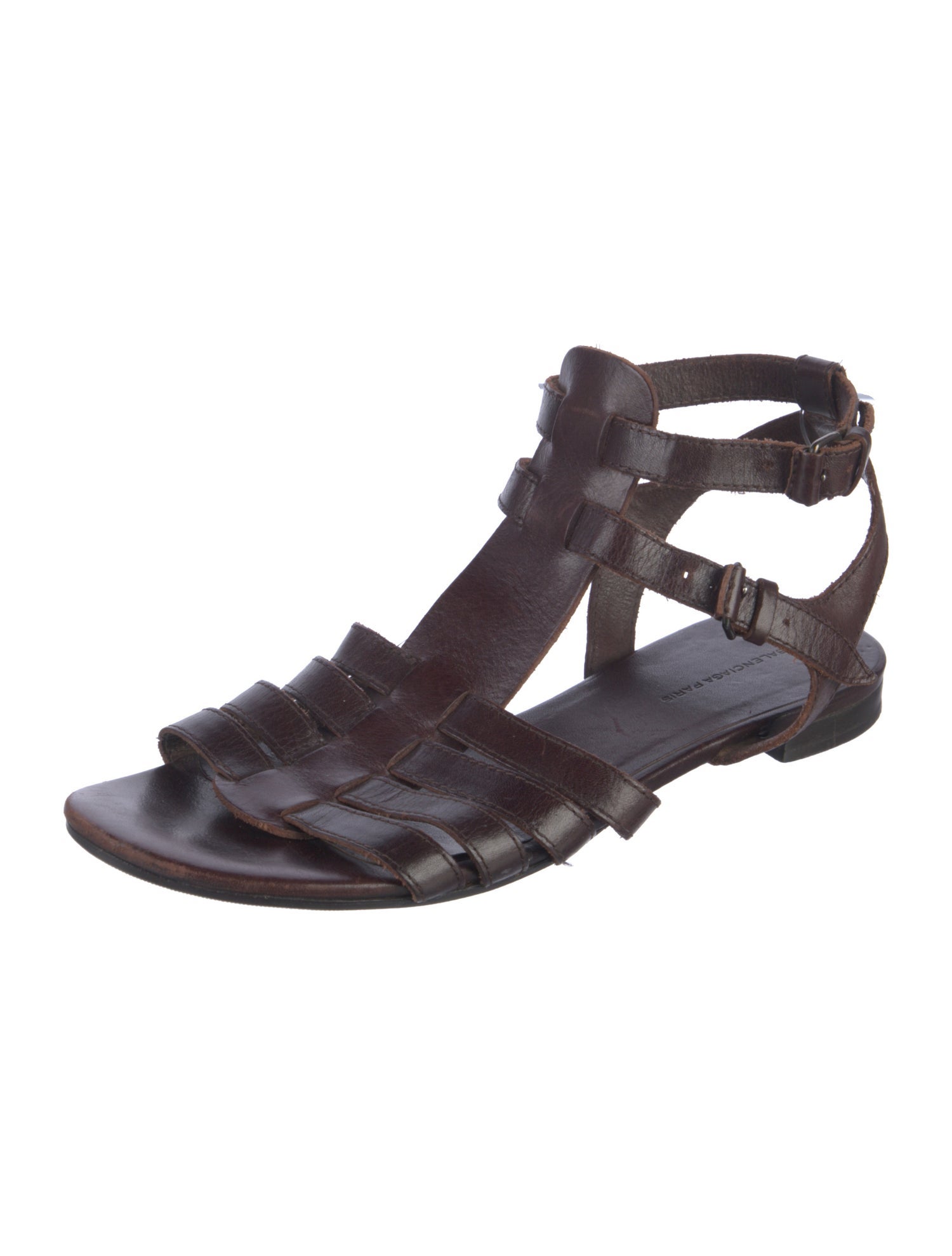 Balenciaga Leather Gladiator Sandals