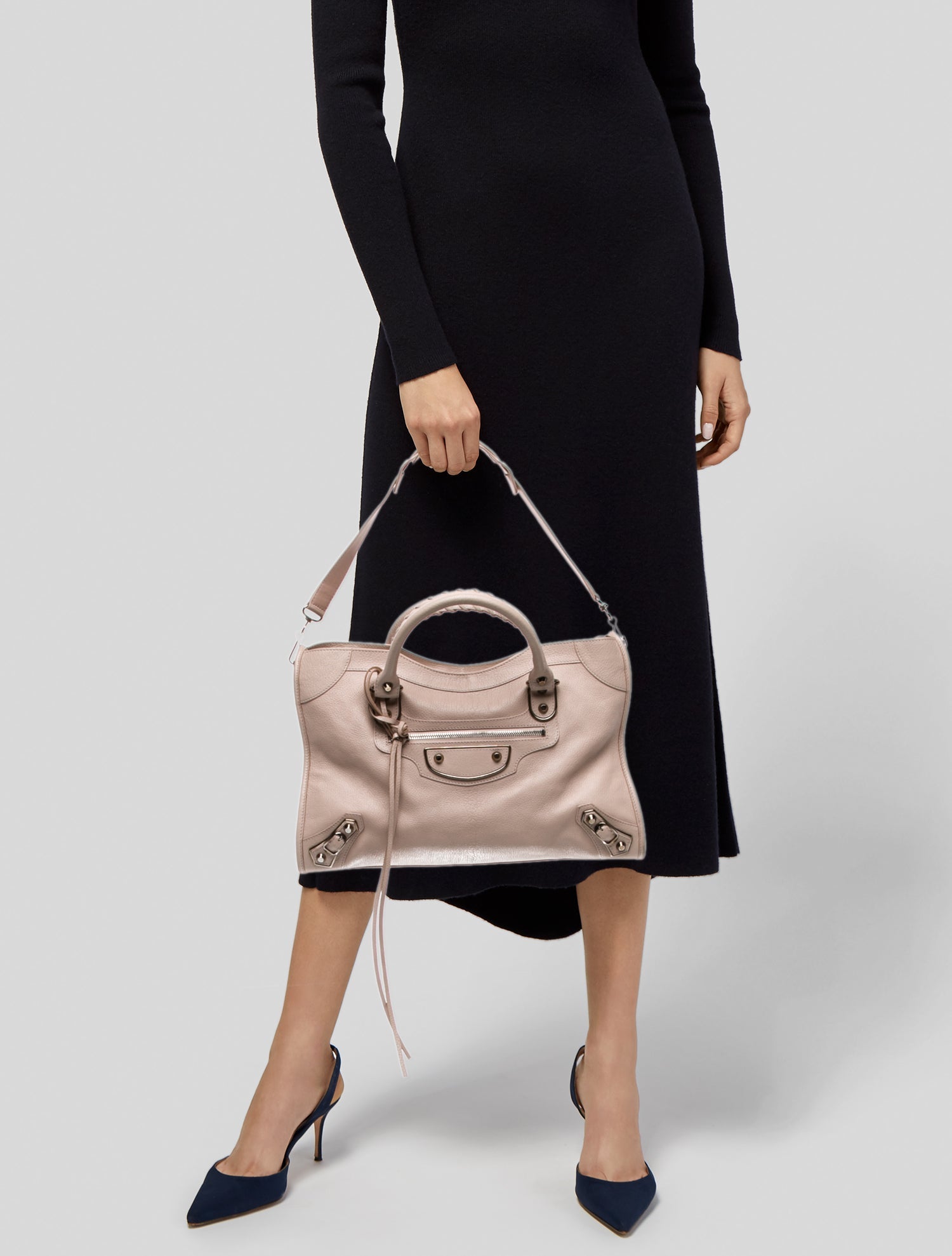 Balenciaga Leather Motocross City Metallic Edge