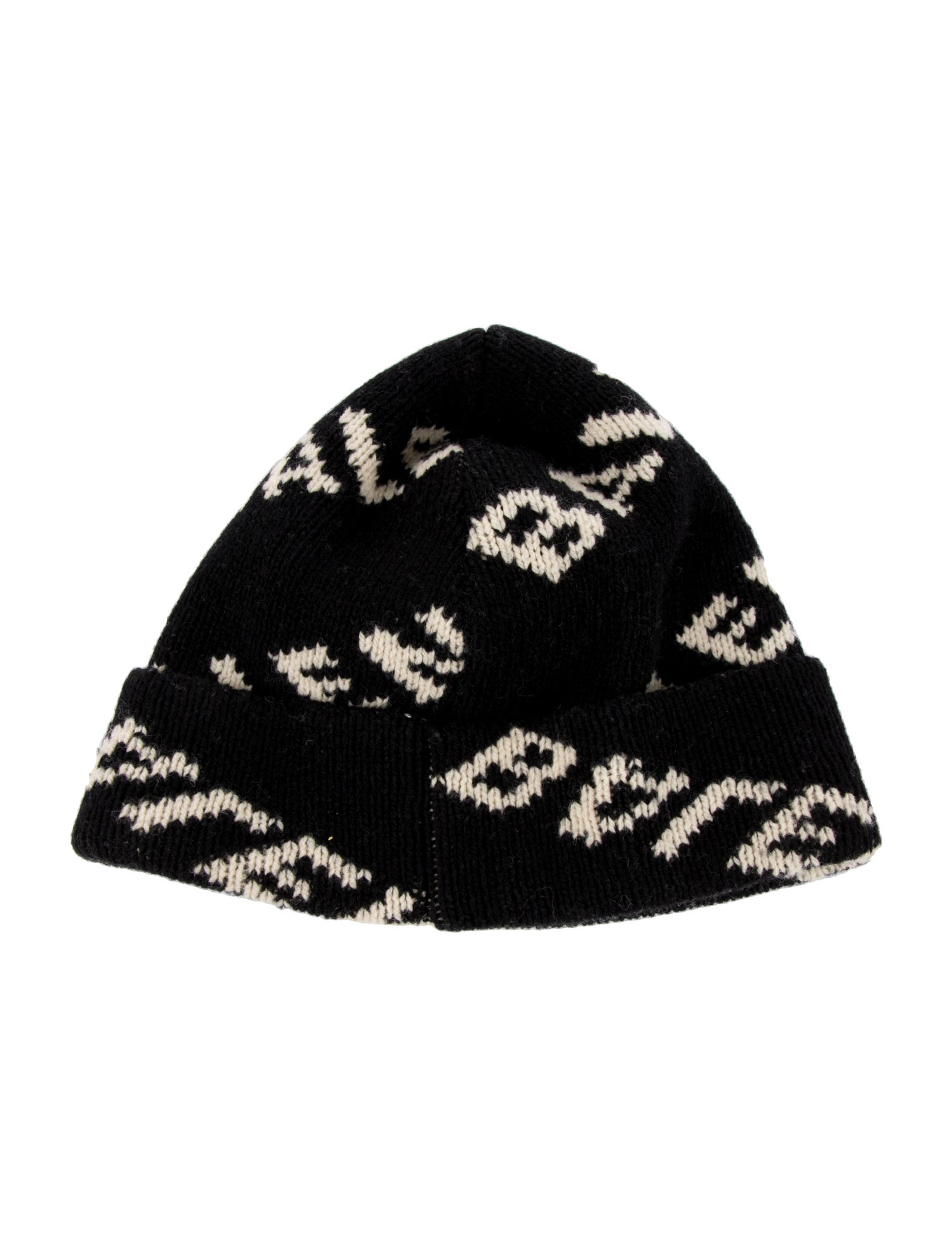 Balenciaga Pattern Print Knit Beanie