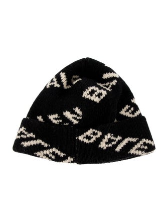 Balenciaga Pattern Print Knit Beanie