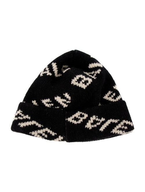 Balenciaga Pattern Print Knit Beanie