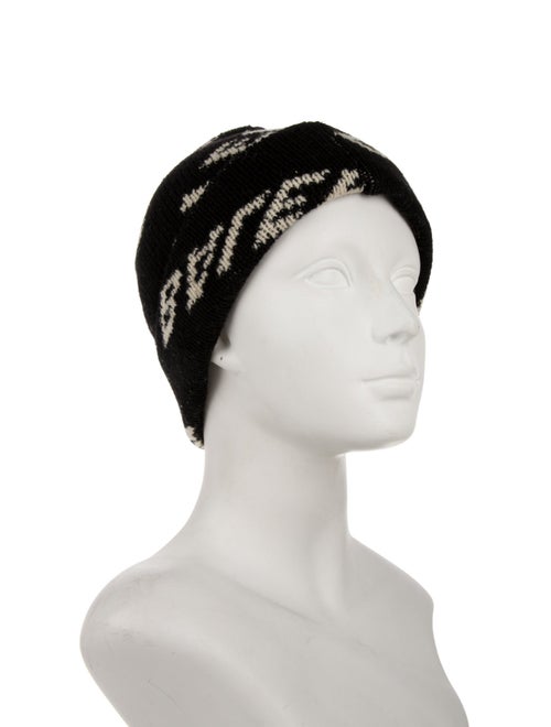 Balenciaga Pattern Print Knit Beanie