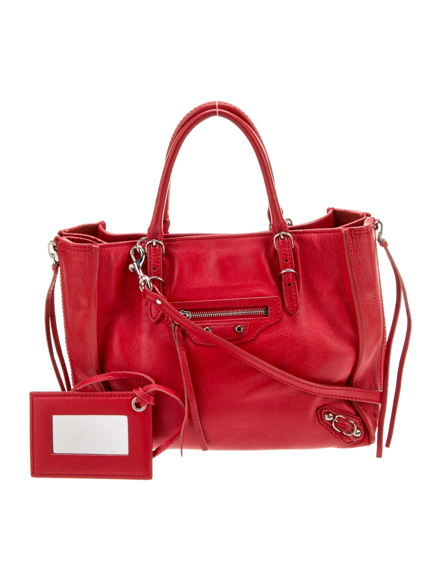 Balenciaga Leather Papier A4 Mini