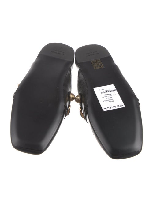 Balenciaga Leather Studded Accents Mules