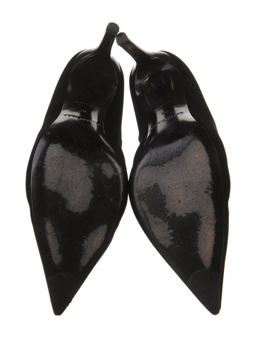 Balenciaga Velvet Lace-Up Boots