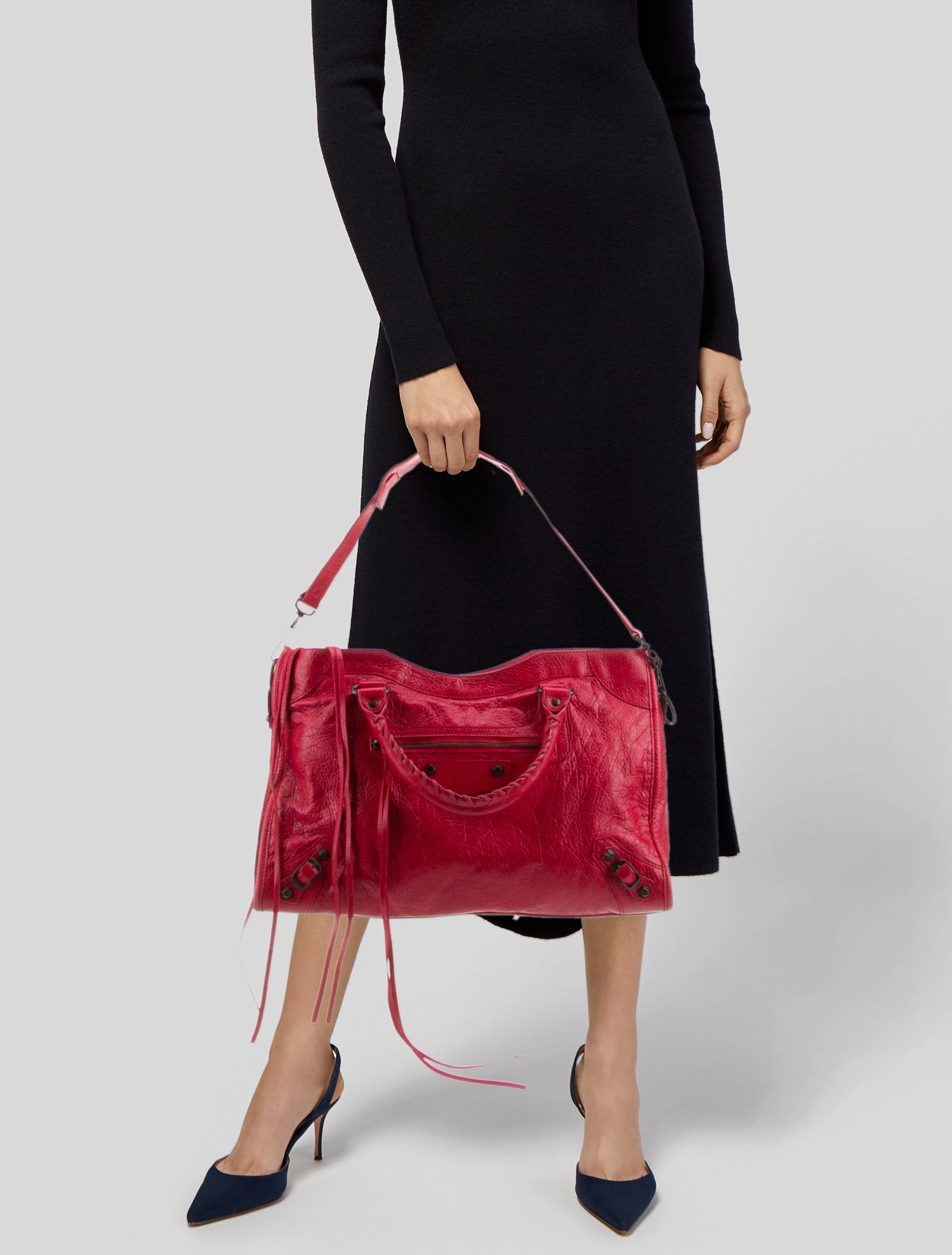 Balenciaga Leather Motocross Classic City